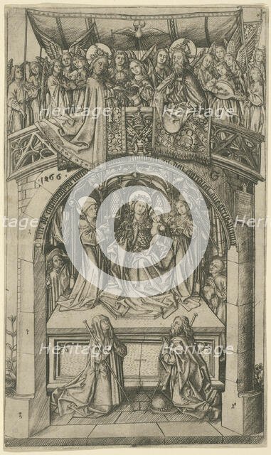 The Large Einsiedeln Madonna, 1466. Creator: Master ES.