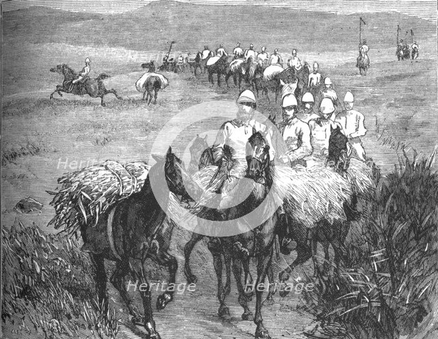 'Lancers Returning from a Foray', c1880. Artist: Unknown.