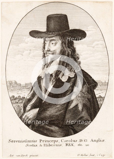 Portrait of Charles I, pub. 1649. Creator: Unknown.