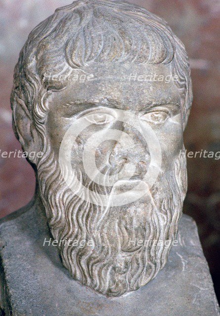 Bust of the Greek philosopher Plato, 4th century BC. Artist: Unknown