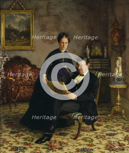 Mr Robert Constantin and Mrs Maria Eleonora Berggren, c1860s. Creator: Gottfrid Virgin.