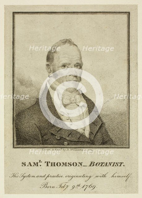 Sam'l. Thomson, Botanist, n.d. Creator: Henry Williams.