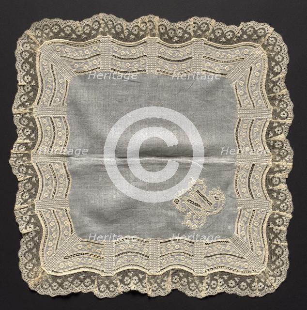 Handkerchief, 1800s. Creator: Unknown.