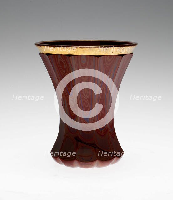 Lithyalin Beaker, Bohemia, c. 1830. Creator: Friedrich Egerman.