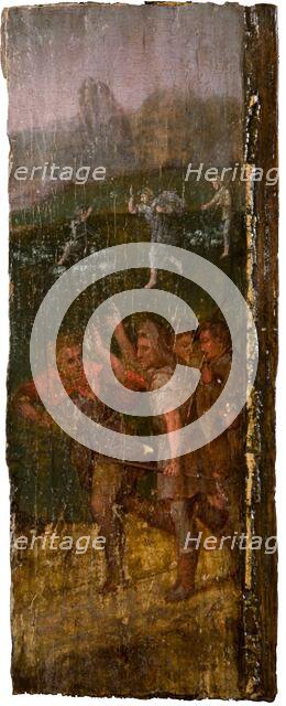 The Angel Appearing to Shepherds (in background), 1600. Creator: Unknown.