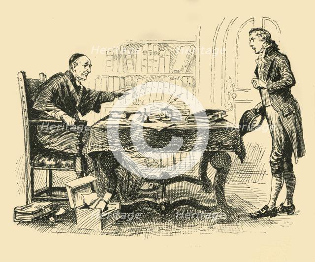 '"There is the door!" ', (1907). Creator: Unknown.