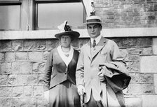 Fred Herreshoff and wife, between c1910 and c1915. Creator: Bain News Service.