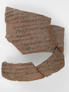 Ostrakon with a Letter from Hello to Joseph, Coptic, 580-640. Creator: Unknown.