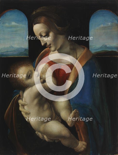 Madonna Litta, copy after Leonardo da Vinci, 1896. Creator: Magnus Enckell.