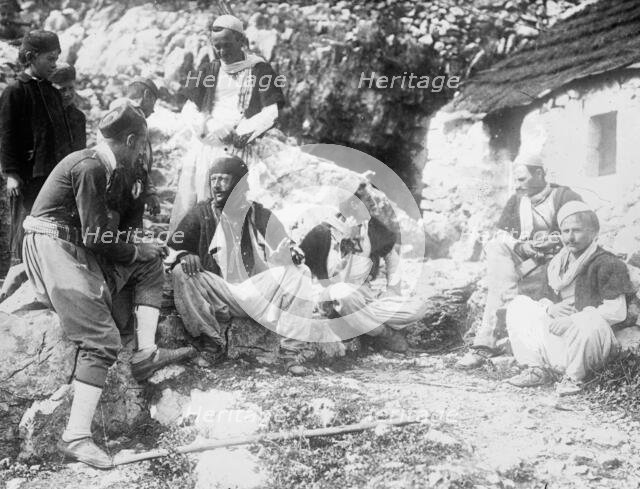 Montenegro - an outpost of the Malissori, between c1910 and c1915. Creator: Bain News Service.