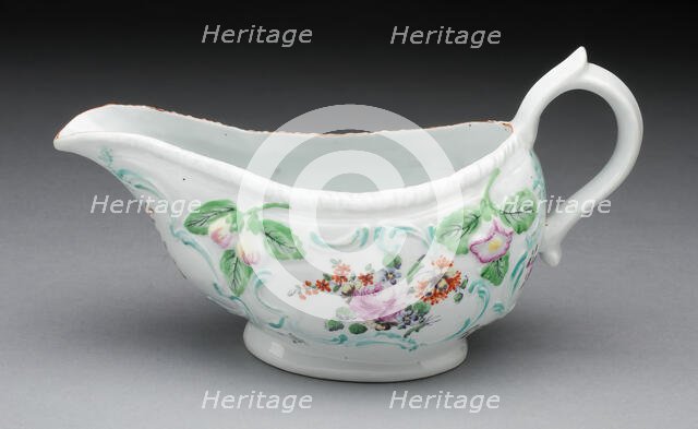 Sauceboat, Derby, 1760/70. Creator: Derby Porcelain Manufactory England.
