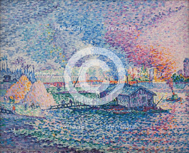 Mirabeau Bridge, 1903. Creator: Signac, Paul (1863-1935).