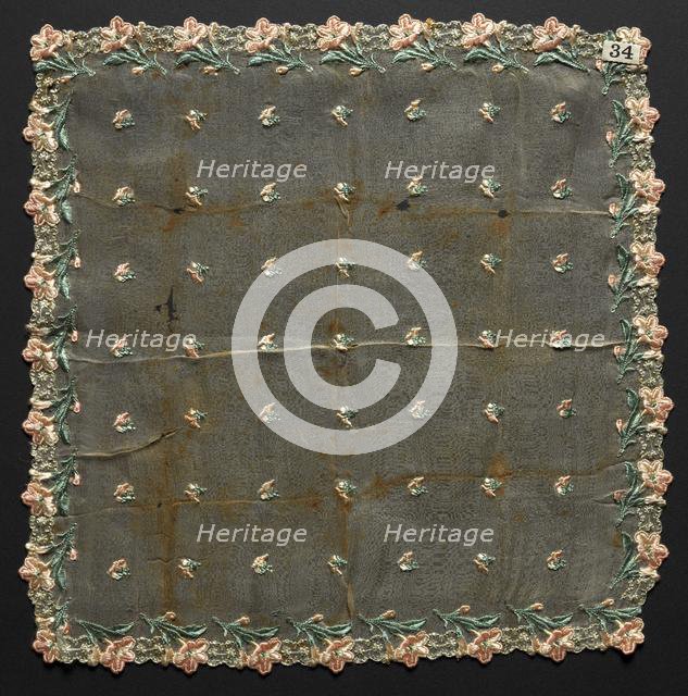 Handkerchief, 1889. Creator: Unknown.