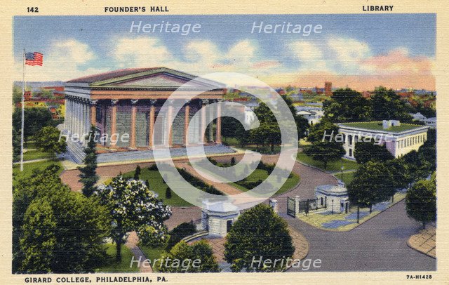 Girard College, Philadelphia, Pennsylvania, USA, 1937. Artist: Unknown