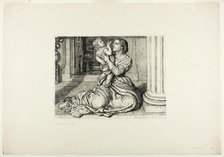 Father's Leave-Taking, 1879. Creator: William Holman Hunt.