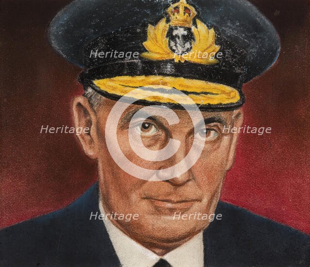 Admiral Sir James Somerville, c1943. Creators: William Timym, Central Office of Information.