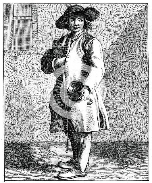 A Chimney Sweep, 1737-1742.Artist: Bouchardon