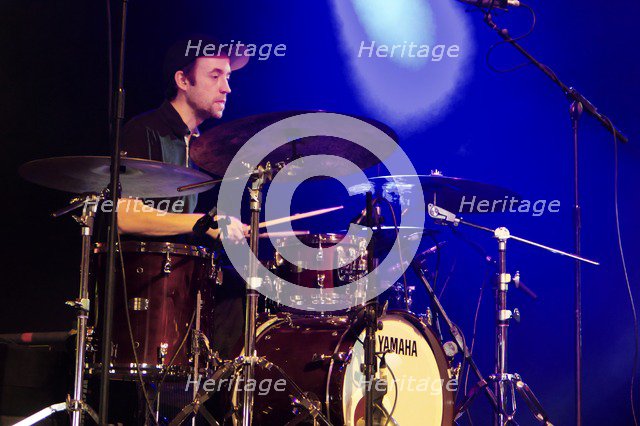 Richard Spaven, Love Supreme Jazz Festival, Glynde Place, East Sussex, 2015. Artist: Brian O'Connor.