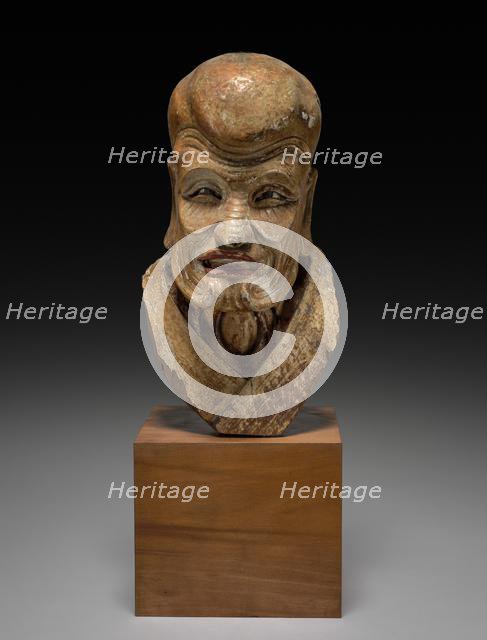 Head of a Patriarch, Ming dynasty (1368-1644) or earlier. Creator: Unknown.