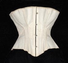 Corset, American, ca. 1870. Creator: Worcester Skirt Company.
