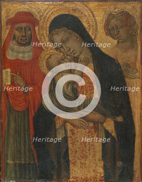 Madonna and Child with Saints Jerome and Agnes, ca. 1465. Creator: Giovanni di Paolo.