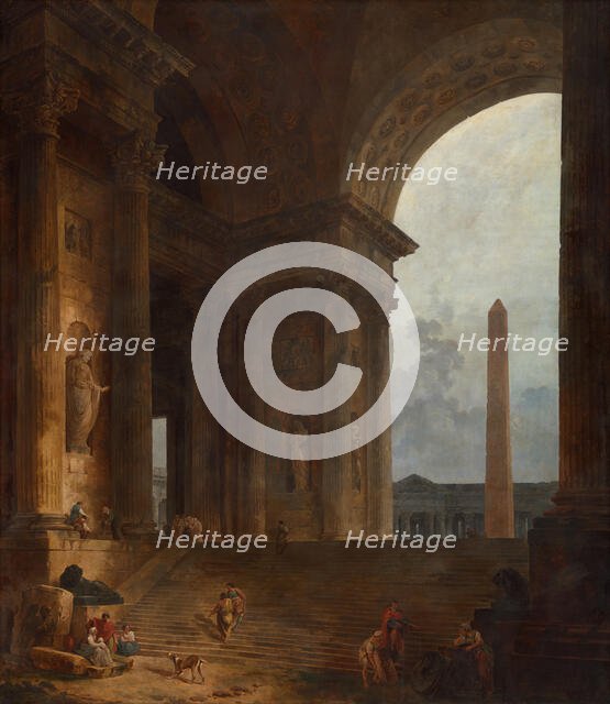 The Obelisk, 1787/88. Creator: Hubert Robert.