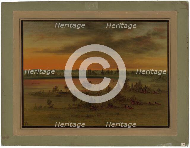 A Sioux War Party, 1861/1869. Creator: George Catlin.