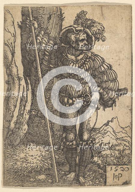A Lansquenet, 1520. Creator: Sebald Beham.