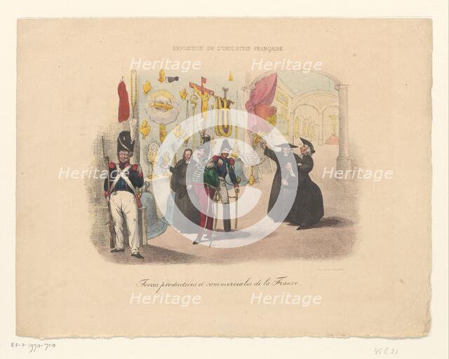 Cartoon on the production of ecclesiastical objects, early 19th century? Creator: Anon.