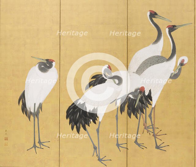 Cranes (image 3 of 20), An'ei period (1772-1780). Creator: Maruyama Okyo.