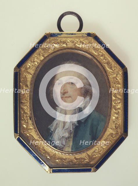 Portrait of a man, with an open collar, c1798. Creator: Ecole Francaise.