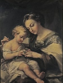  'Virgin of Carmen', oil on canvas, 1827 by Vicente López.