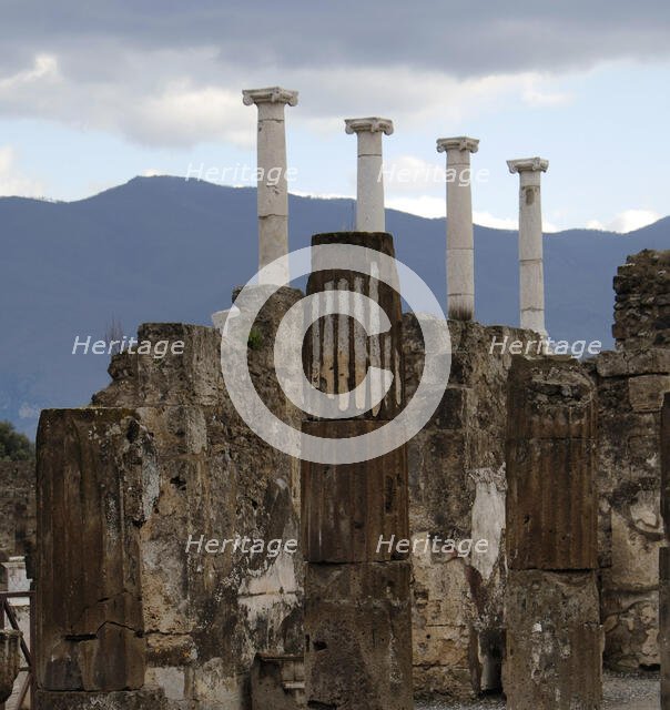 Ruins, Pompeii, Campania, Italy, 2009. Creator: LTL.