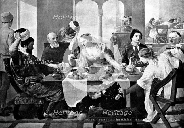 The Return of Torello - James Clarke Hook, R.A., 1895. Creator: Andre & Sleigh.