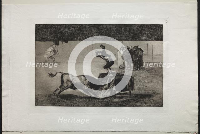 Bullfights: Another Madness of his in the Same Ring, 1876. Creator: Francisco de Goya (Spanish, 1746-1828).