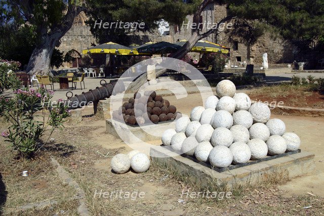 Cannon balls, North Cyprus.