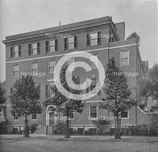 Entrance front on East 57th Street,  house of Mrs WK Vanderbilt, New York City, 1924. Artist: Unknown.