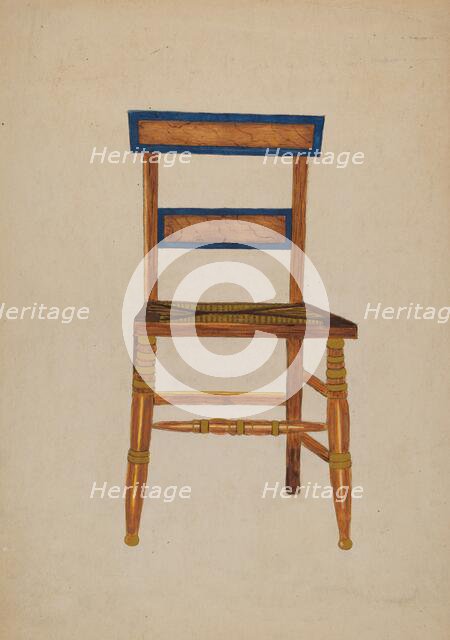Empire Chair (American), c. 1940. Creator: Genevieve Sherlock.