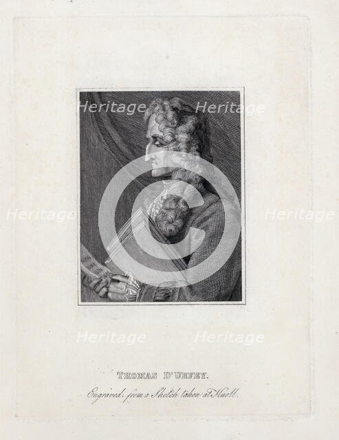 Portrait of Thomas d'Urfey (1653-1723). Creator: Unknown artist.