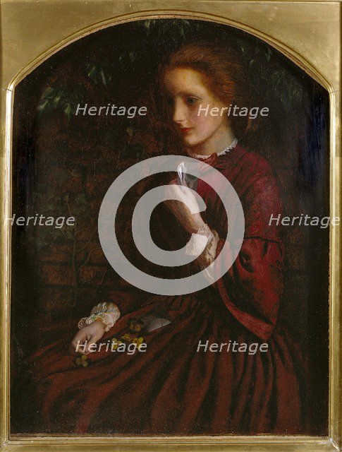 Pansies, c1860. Artist: Arthur Hughes.