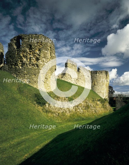 The 12th century Helmsley Castle, North Yorkshire, 1985. Artist: Unknown