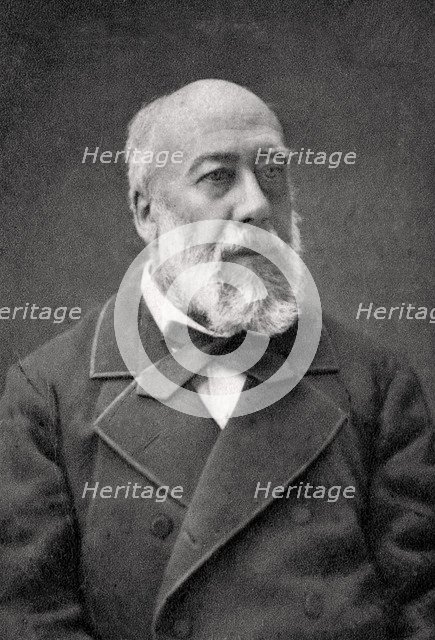 Gustave Nadaud, French songwriter, 1880. Artist: Unknown