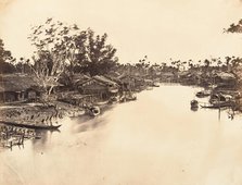 Vue de la Ville Chinoise (Cholen) Feuille No. 6, Saïgon, Cochinchine, 1866. Creator: Emile Gsell.