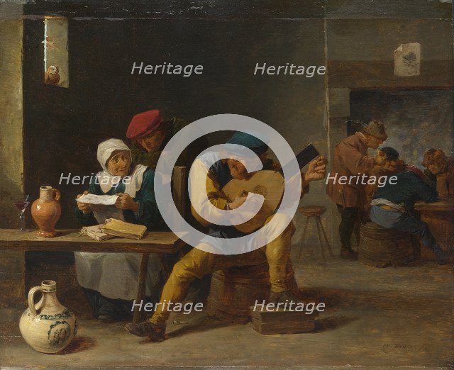 Peasants making Music in an Inn, c. 1635. Artist: Teniers, David, the Younger (1610-1690)