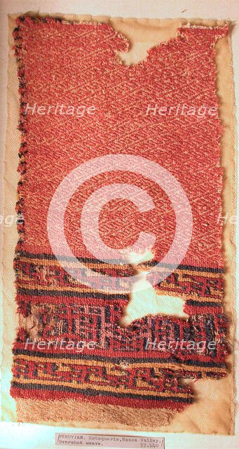 Fragment (Shawl), Peru, A.D. 1000/1532. Creator: Unknown.