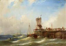 Seascape, 2nd quarter of 19th century. Creator: Eduard Schmidt.