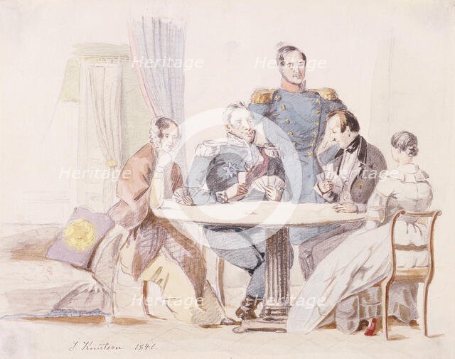 Party playing cards, 1840. Creator: Johan Knutson.