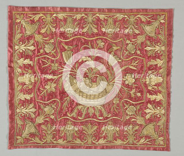 Embroidered Textile, 18th-19th century. Creator: Unknown.