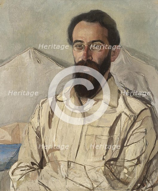 Portrait of Friedrich Eduardovich Krimmer (1888-1963), 1919. Artist: Golovin, Alexander Yakovlevich (1863-1930)