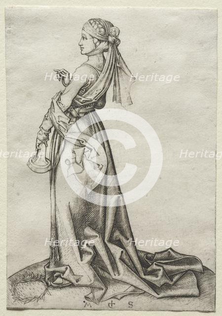 The First of the Foolish Virgins. Creator: Martin Schongauer (German, c.1450-1491).